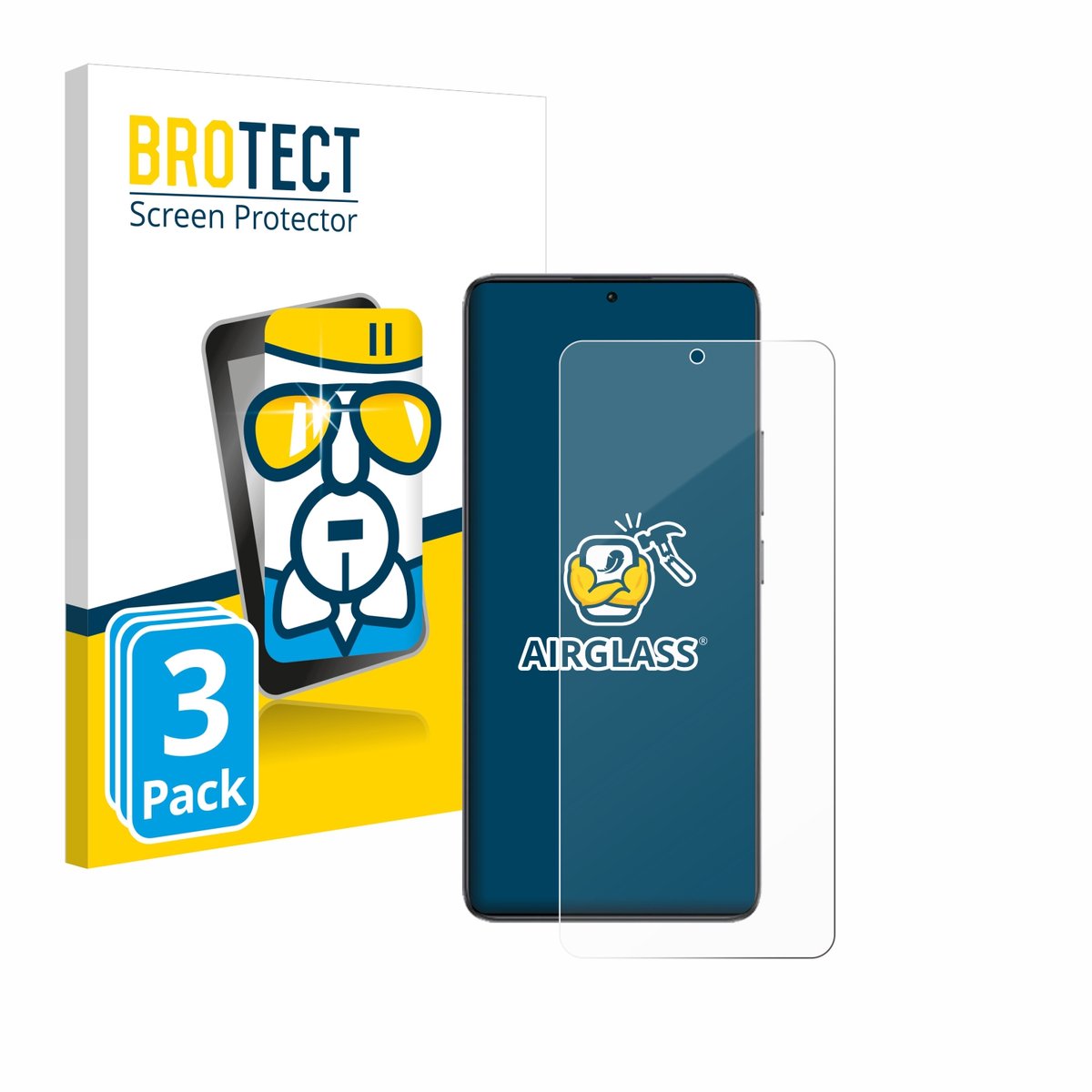 Screenprotector 3 Stuks voor Xiaomi Poco F7 Pro Beschermglas transparant