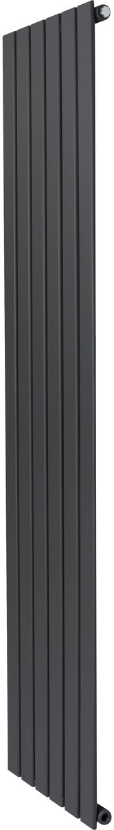 1-kolom design radiator - 1800x420 mm - grijs - vlakke panelen