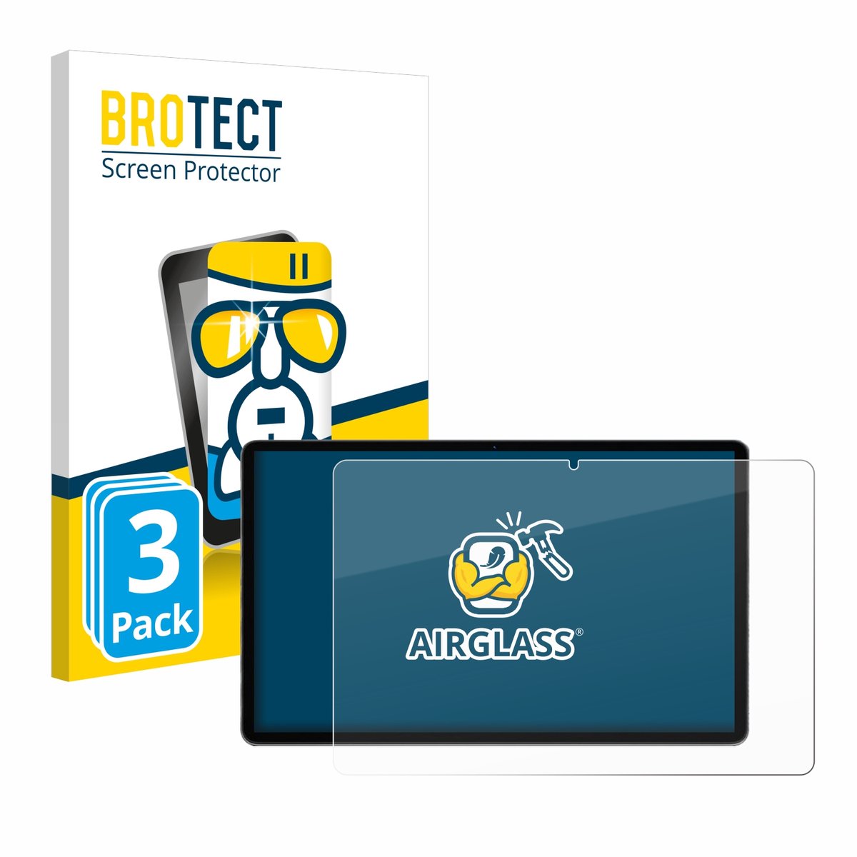 Screenprotector 3 Stuks voor Xgody Q17 11" Beschermglas transparant