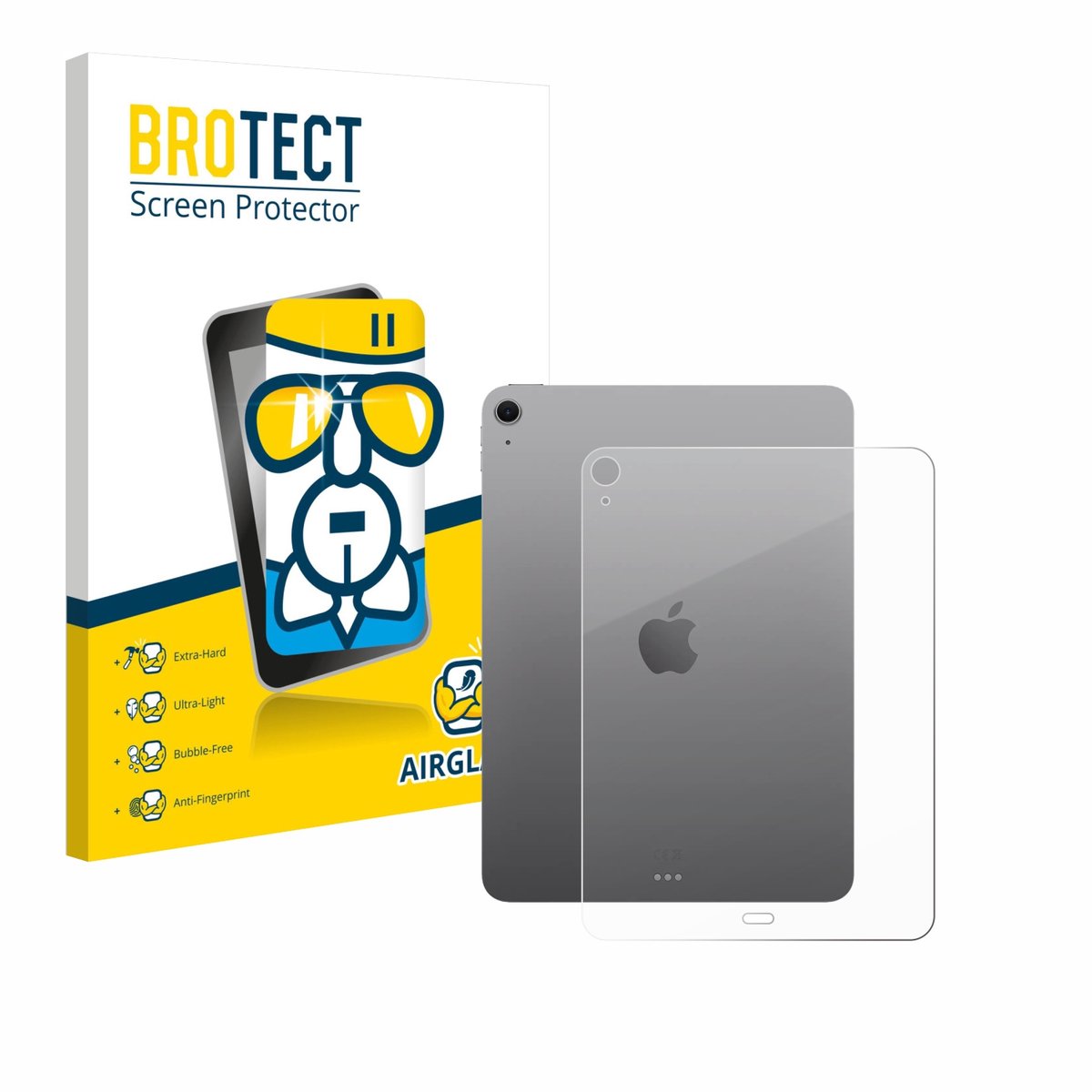 Screenprotector voor Apple iPad Air 11" M3 2025 (Achterkant) Beschermglas transparant