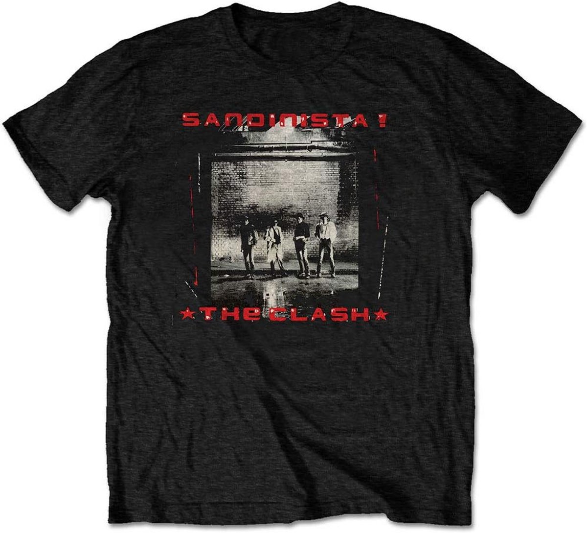 Zwart T-Shirt Heren Punk Band Albumhoes T-Shirt