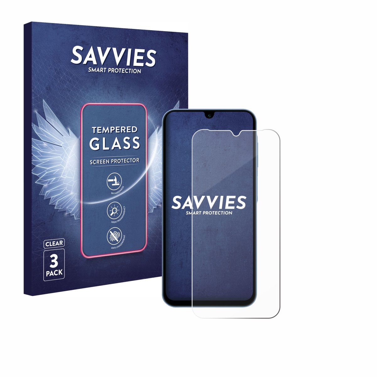 Savvies - Glas Screenprotector voor Samsung Galaxy A15 5G - Gehard Beschermglas 9H 3 Stuks