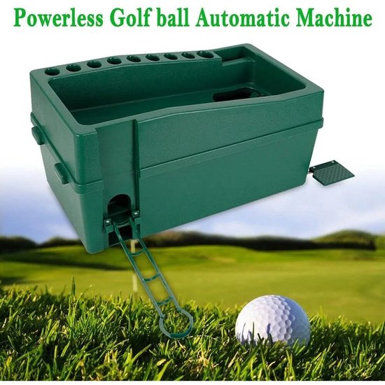 Sensova - Automatische Golfbal Dispenser Machine met Voetpedaal - Golf Tee Apparaat voor 100 Golfballen - Opvouwbare Railhouder - Verstelbare Golf Tees - Ideaal als Golf Accessoire voor Driving Range, Indoor Training en Oefenruimte van Merkloos — afbeelding 5