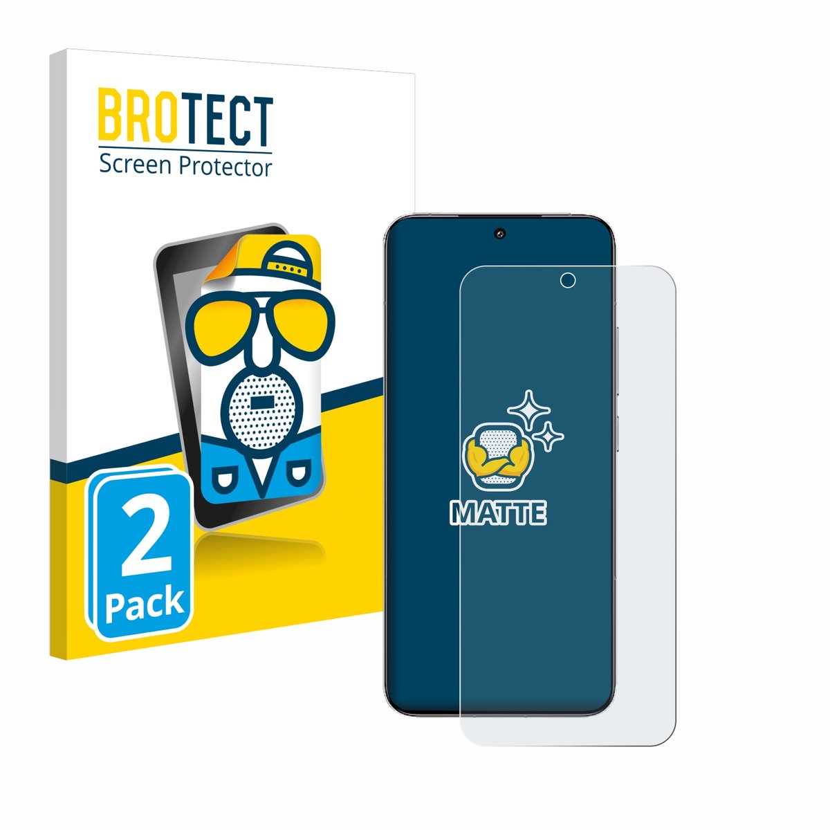 BROTECT - Screenprotector voor Xiaomi 15 - Folie Beschermfolie matte 2 Stuks
