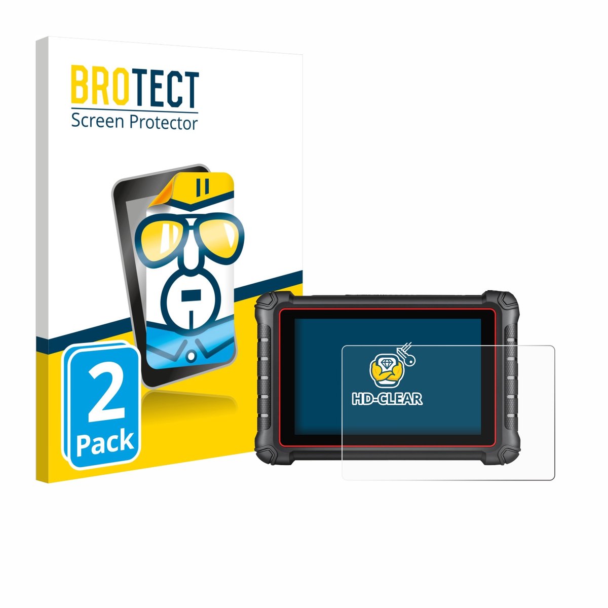 BROTECT - Screenprotector voor Autel MK900BT - Folie Beschermfolie transparant 2 Stuks
