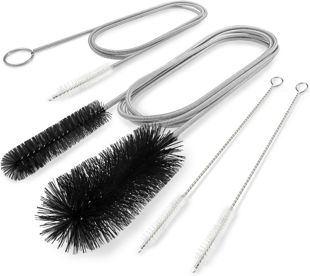 Flexibele Afvoerontstopper Set: Lange Buis- en Slangreinigingsborstels (Tot 166 cm)