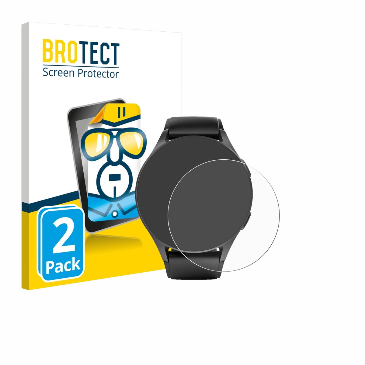 BROTECT - Screenprotector voor Hama 8900 (42 mm) - Folie Beschermfolie transparant 2 Stuks