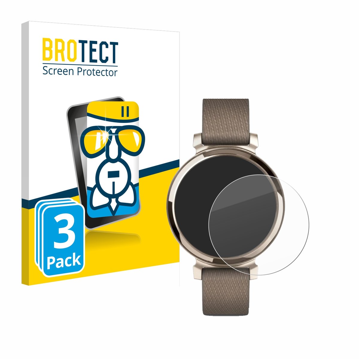 Screenprotector 3 Stuks voor Garmin Lily 2 Beschermglas transparant