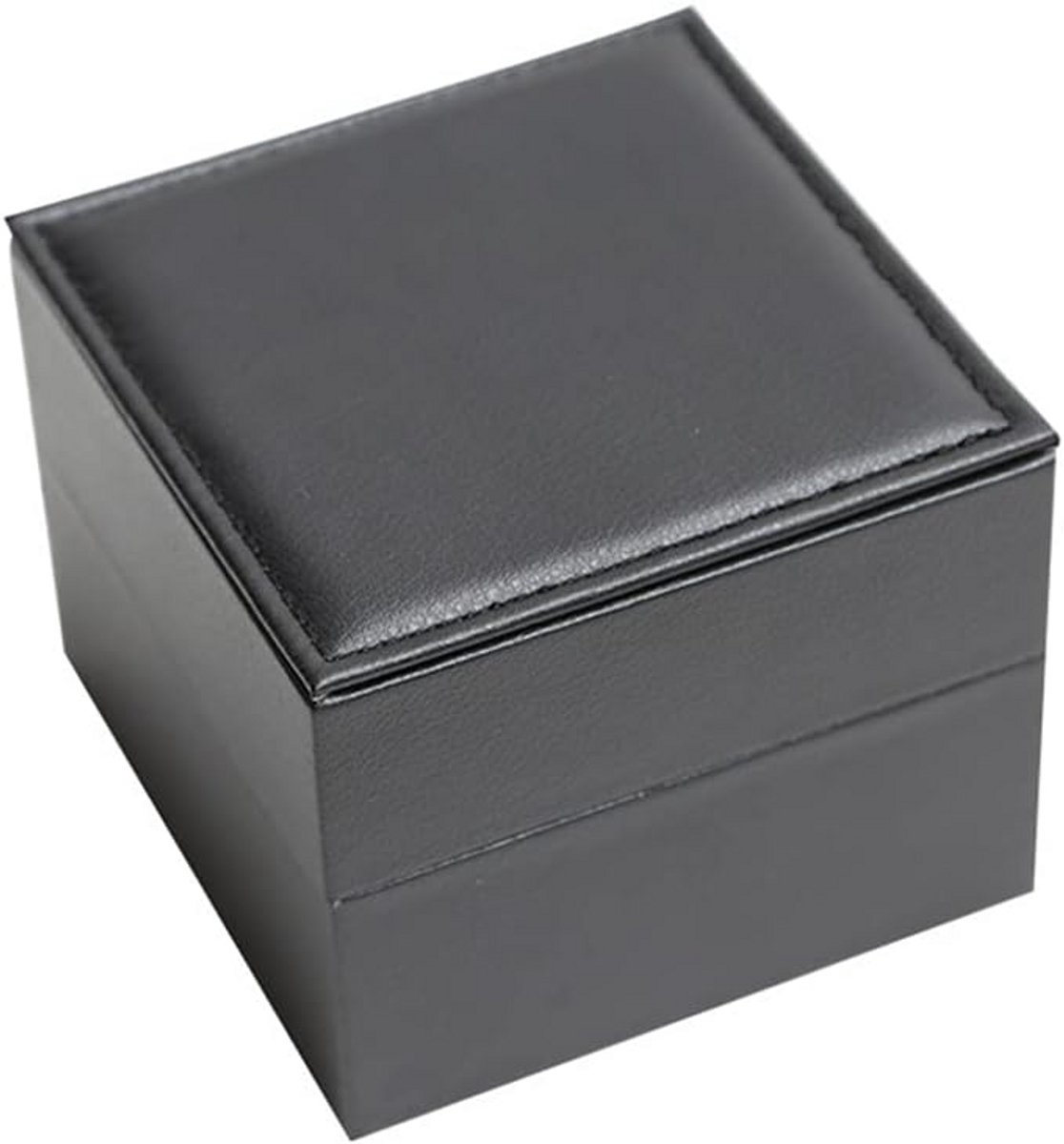 Luxe Horloge Presentatiedoos voor 1 Horloge - PU Leer Sieraden Opbergcase met Verstelbaar Kussen