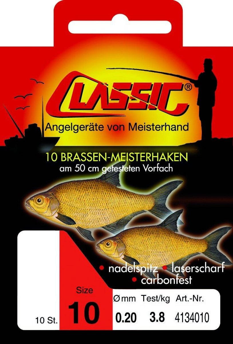 Klassieke Vishaakjes Set voor Brasem - Verschillende Maten Inclusief Onderlijn