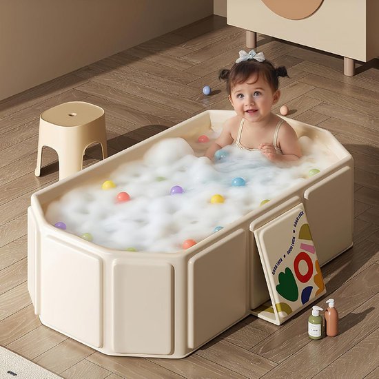 Baby badje met Standaard - Babybad Set Compleet - Voor Jongens en Meisjes - Babybadplezier — afbeelding 2