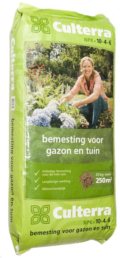 Culterra Groen (NPK 10+4+6) - Natuurmest 25kg
