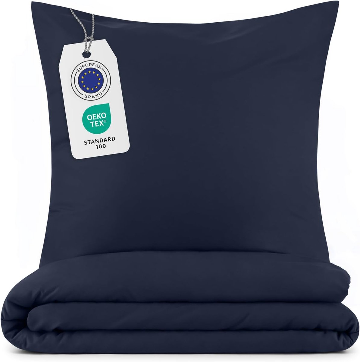 Dekbedovertrek Set - Beddengoed Set - Comfortabel Slapen - Zonder Knopen - 240 x 220 cm - Donker Oceaanblauw