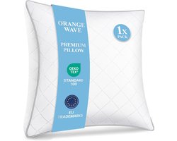 Hoofdkussen - Slaapkamerkussen - Comfortabel slapen - Hypoallergeen en Wasbaar - 50x70 cm - Oranje