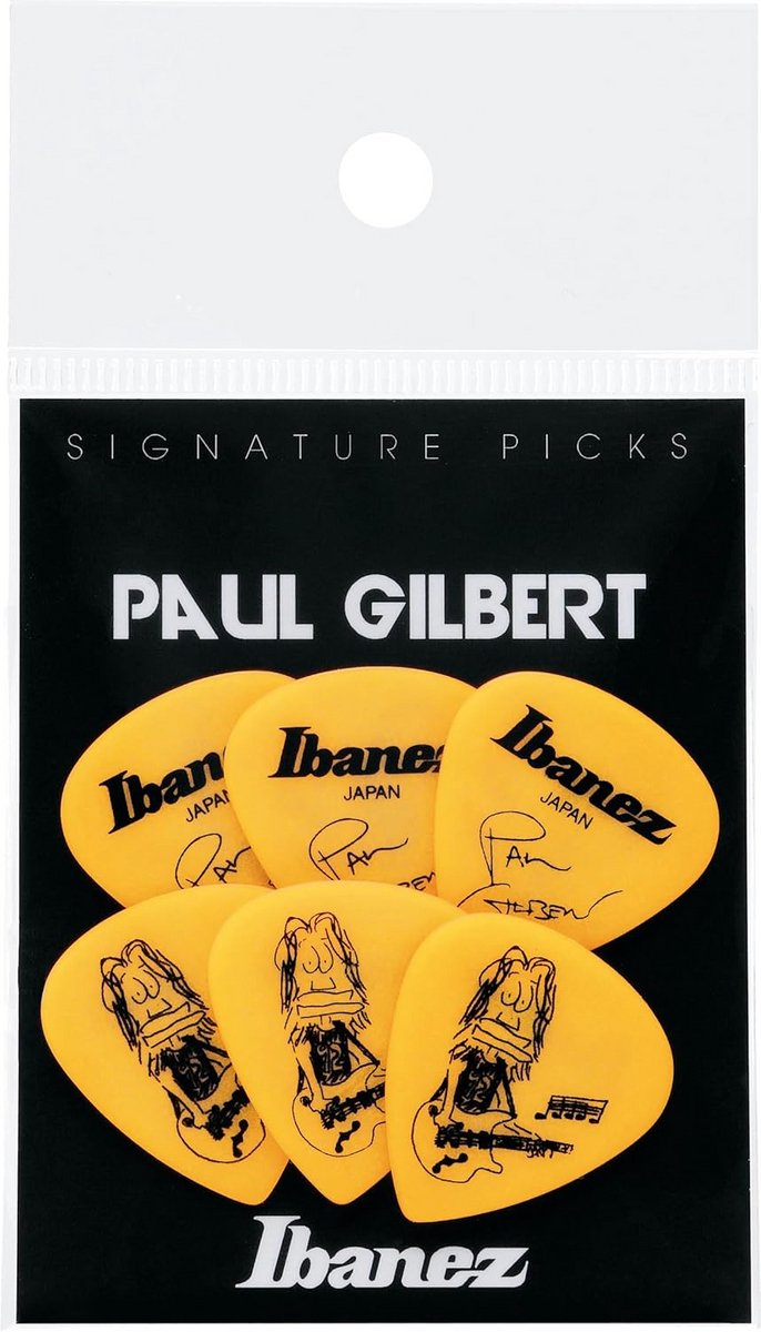 Gitaar Plectrums - Dikke Plectrums - Muziek Maken - Korte Druppel Vorm - 1mm Dikte - Geel