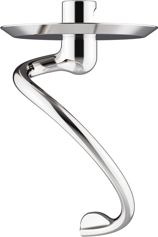 Knethaken Roestvrij Staal - Mixer Accessoires - Brood Deeg Maken - Duurzaam Corrosiebestendig - 4.5-5 Qt - Zilver van Merkloos — afbeelding 5