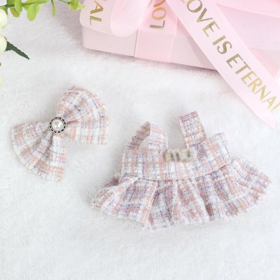 Set van 2 Jurken en 2 Haaraccessoires voor Modepoppen 15-17 cm van Merkloos — afbeelding 2