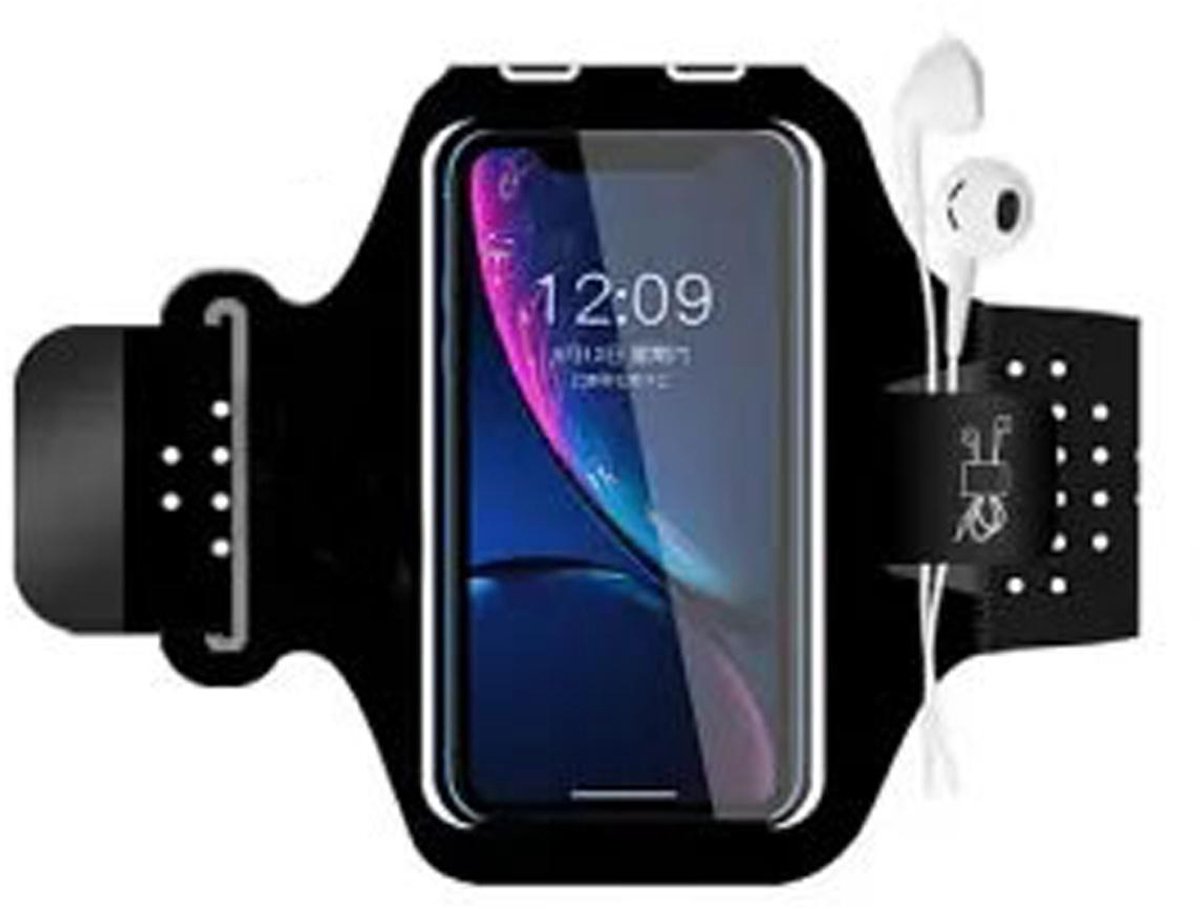 TuseRxln Telefoonarmband – Waterdicht – 1 stuk – Voor joggen en fitness – Zwart
