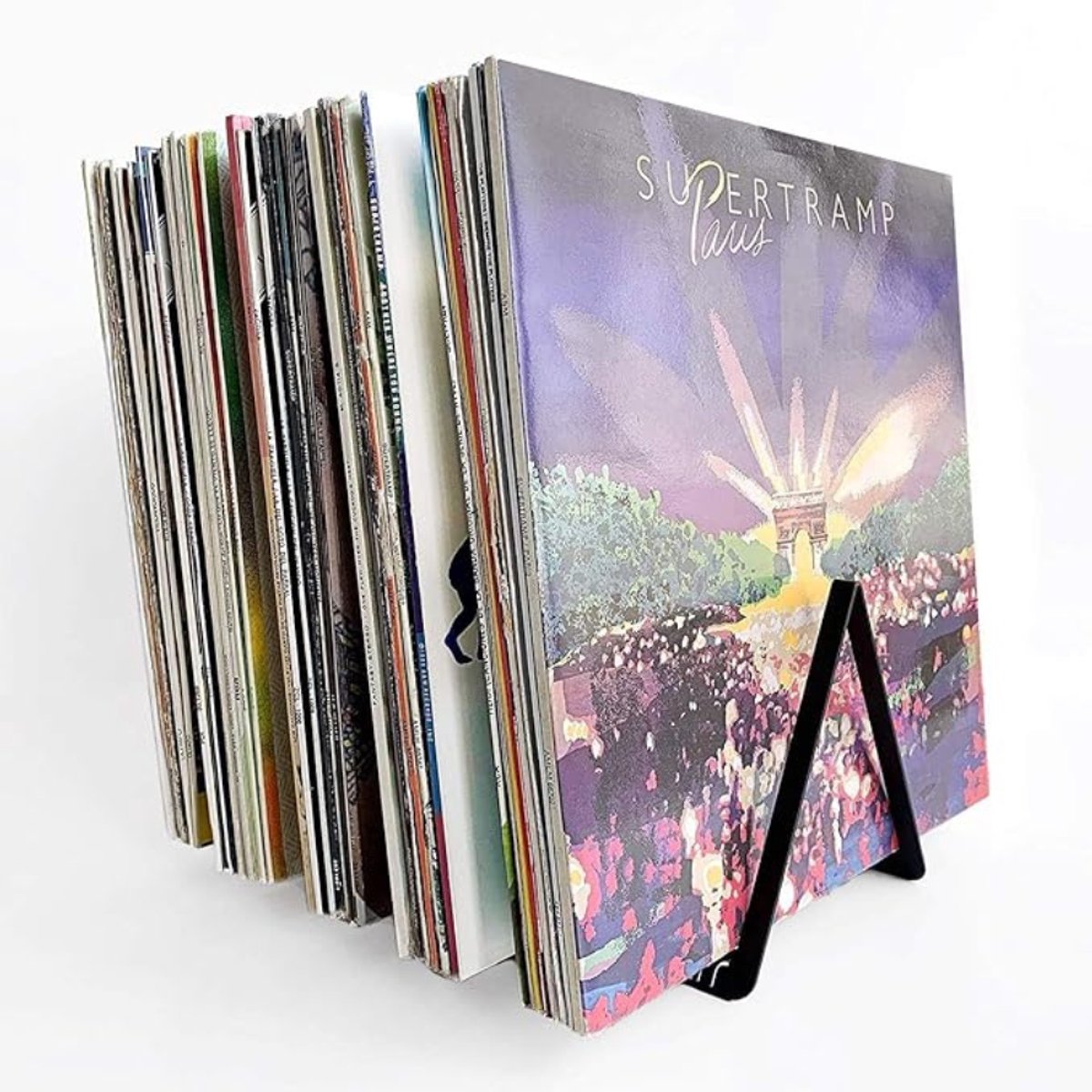 Verte LP Opbergsysteem - Presentatiestandaard voor 50 Vinylplaten - Zwart