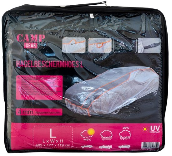 Hagelbeschermhoes maat L 482 x 177 x 121 cm - CAMPGEAR — afbeelding 3