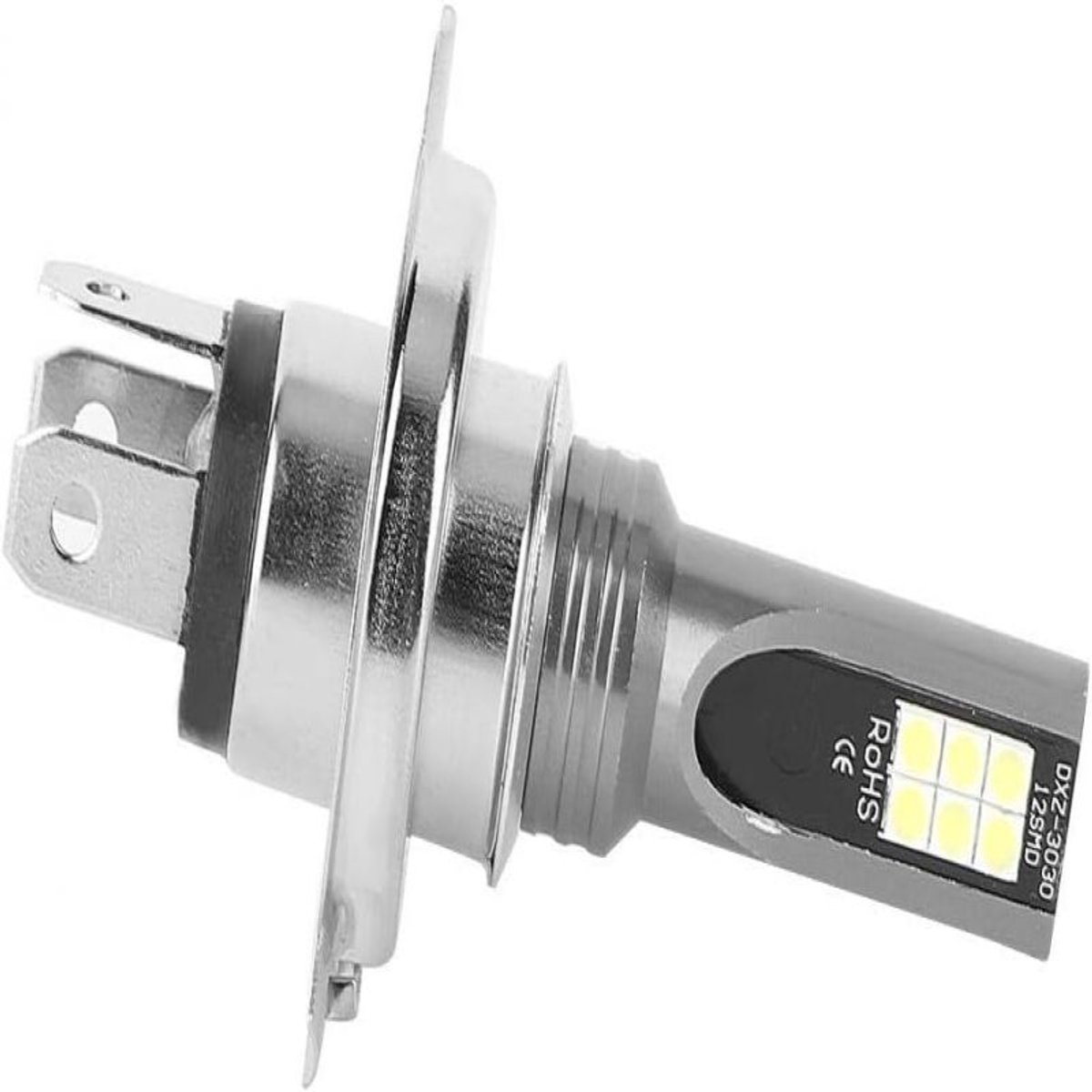 Oneay 2 Stuks - H4 LED-Lamp - Auto Verlichting Lamp - 2Pcs Direct Insteekbare Integrale Voorlamp H4 - Zilver - Aluminium - Plug & Play - Zonder Extra Decoder – foto 5