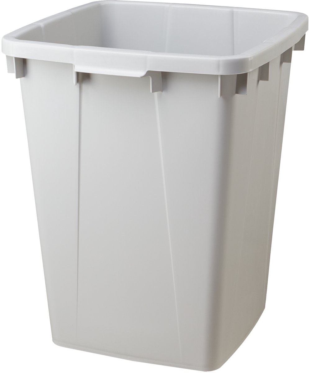 Afvalbak zonder deksel, 90 liter, grijs