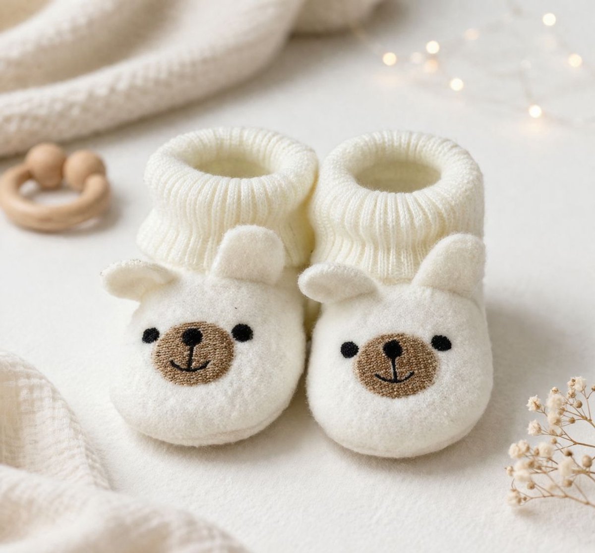 Blijeitje - Luxe 8-delige babycadeauset Mintgroen – Kraamcadeau Jongen - Babyshower & Gender Reveal Cadeau Giftset – Tutpop ollie, Konijn Rammelaar, Babymutsje, Shirtje, Broekje, Slabbetje & Slofjes - Neutraal Olifant Design – foto 2