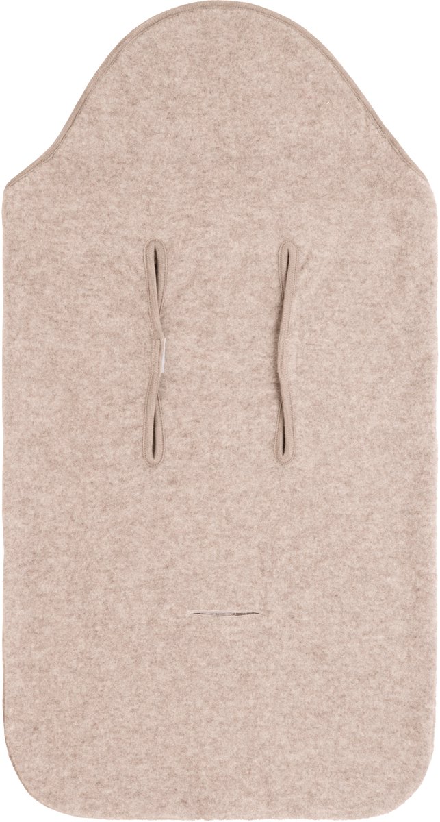 Baby’s Only Merino Brushed Meadow Voetenzak Autostoel 0+ - Gemaakt van 100% Merinowol - geschikt voor 3- en 5-puntsgordel - Te gebruiken tijdens 4 Seizoenen - Ecru — afbeelding 4
