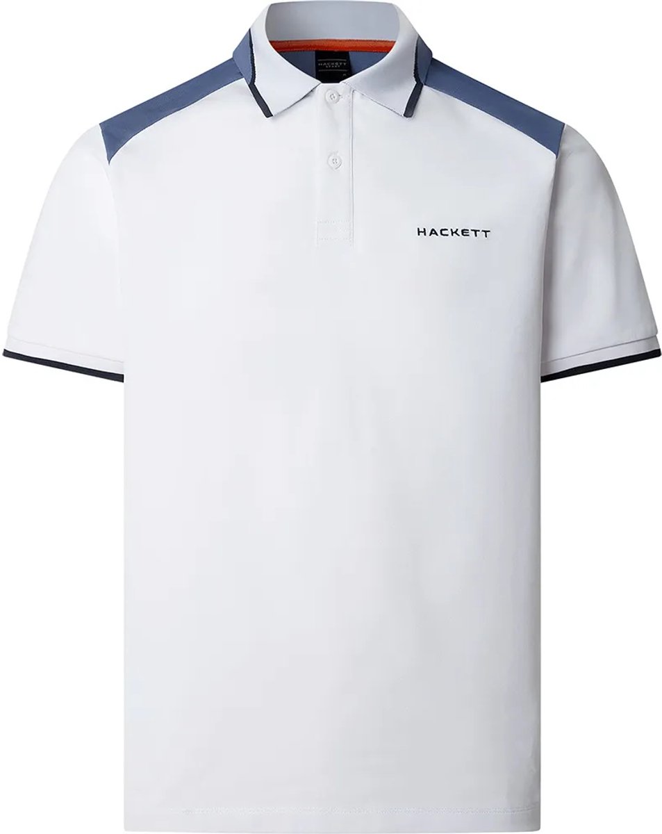 Hackett Hm5600123 Korte Mouw Poloshirt Wit 3XL Man