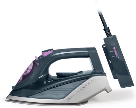 SAVI® Strijkijzer Draadloos - Strijkijzer - Stomer Kleding - Grijs - 31cm x 14cm x 16cm