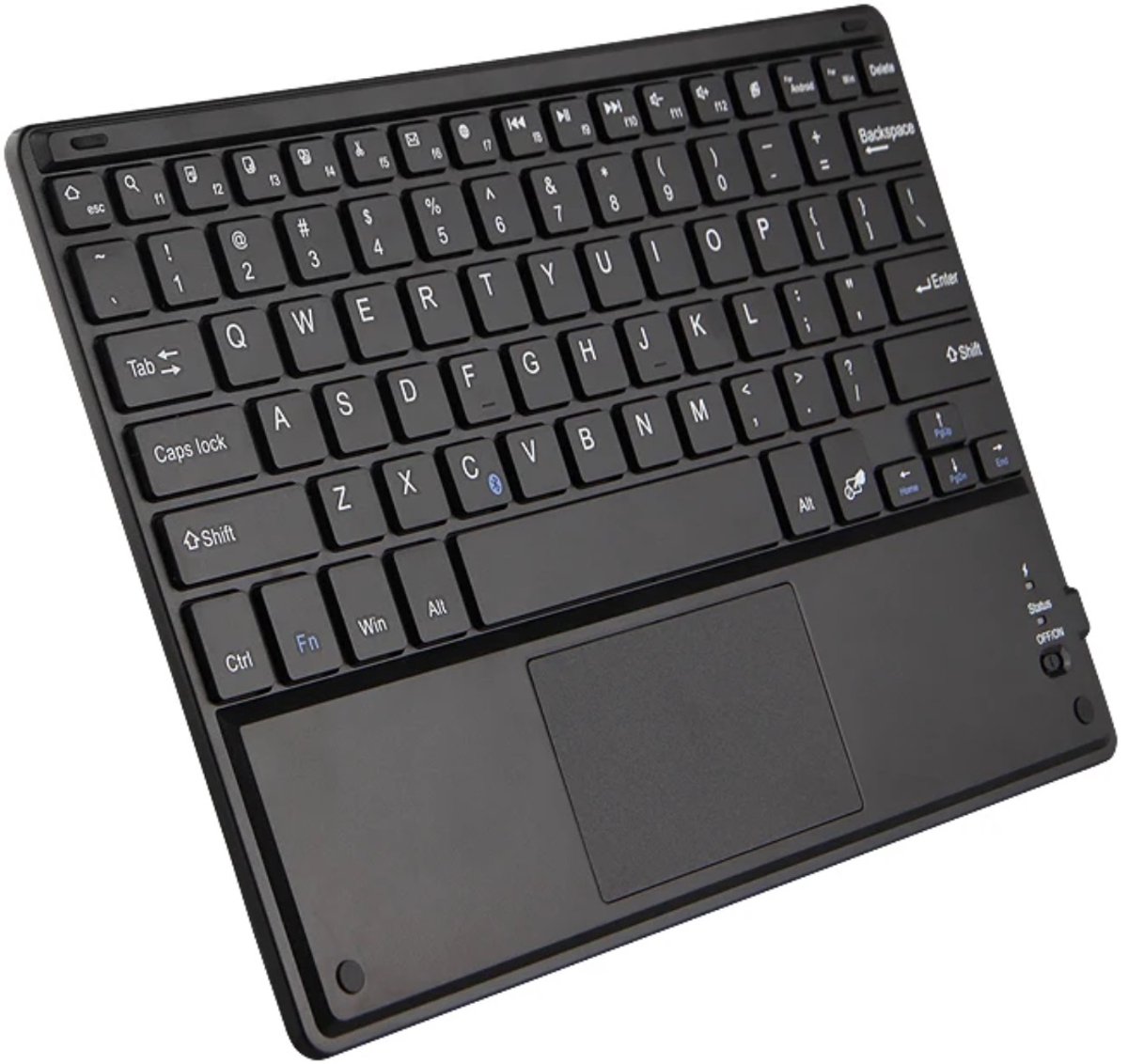 EtuiTab - Draadloos Bluetooth Toetsenbord - Met Touchpad - Compatibel met veel apparaten