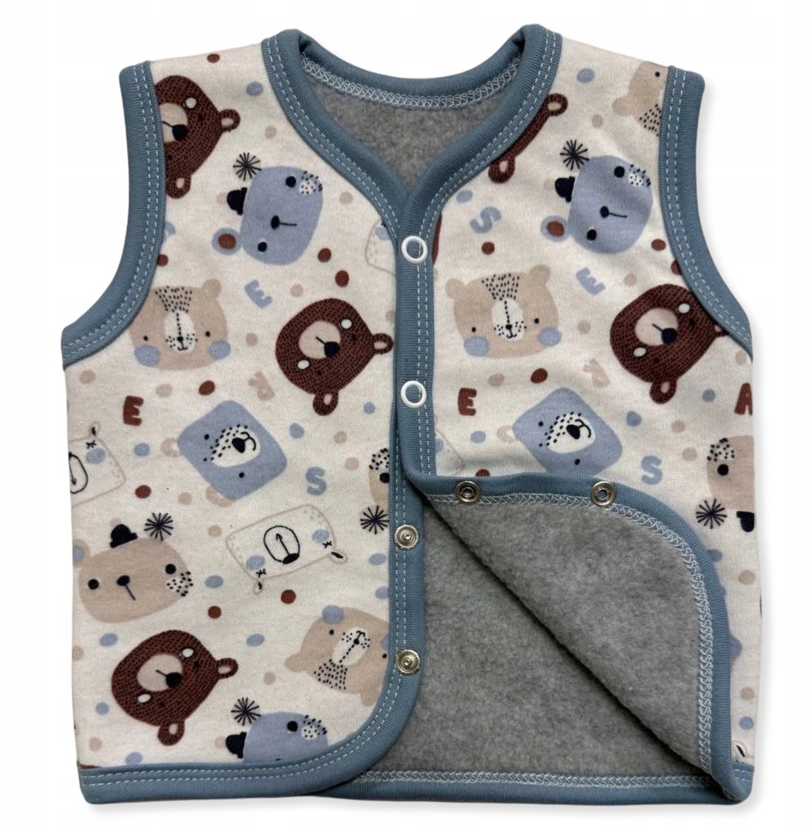 Dartomik - Warme Kinderbodywarmer - 104cm - Katoen met Fleece - Oeko-Tex 100