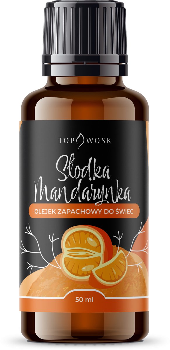 TopWosk Aromatische Olie - Zoete Mandarijn - 50 ml - Voor Kaarsen