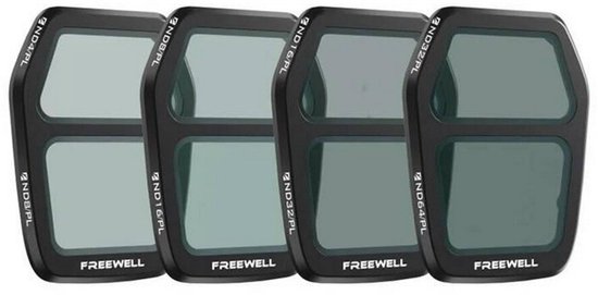 Freewell Bright Day Split ND/PL Filters voor DJI Air 3S 4-Pack