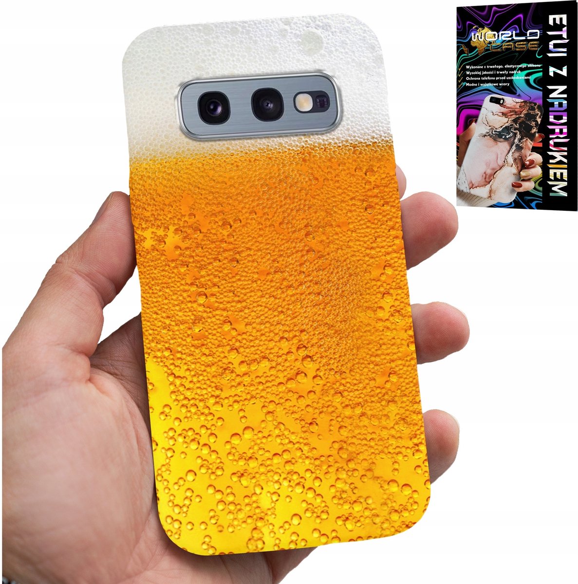HOESJE VOOR SAMSUNG GALAXY S10E - BIER, MOK MET PATROON VOOR HEREN