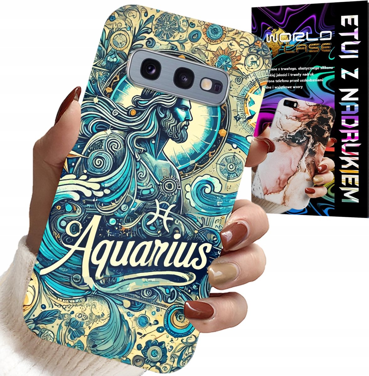 HOESJE VOOR SAMSUNG GALAXY S10E - STERRENBEELD, WATERMAN, ACHTERKANT