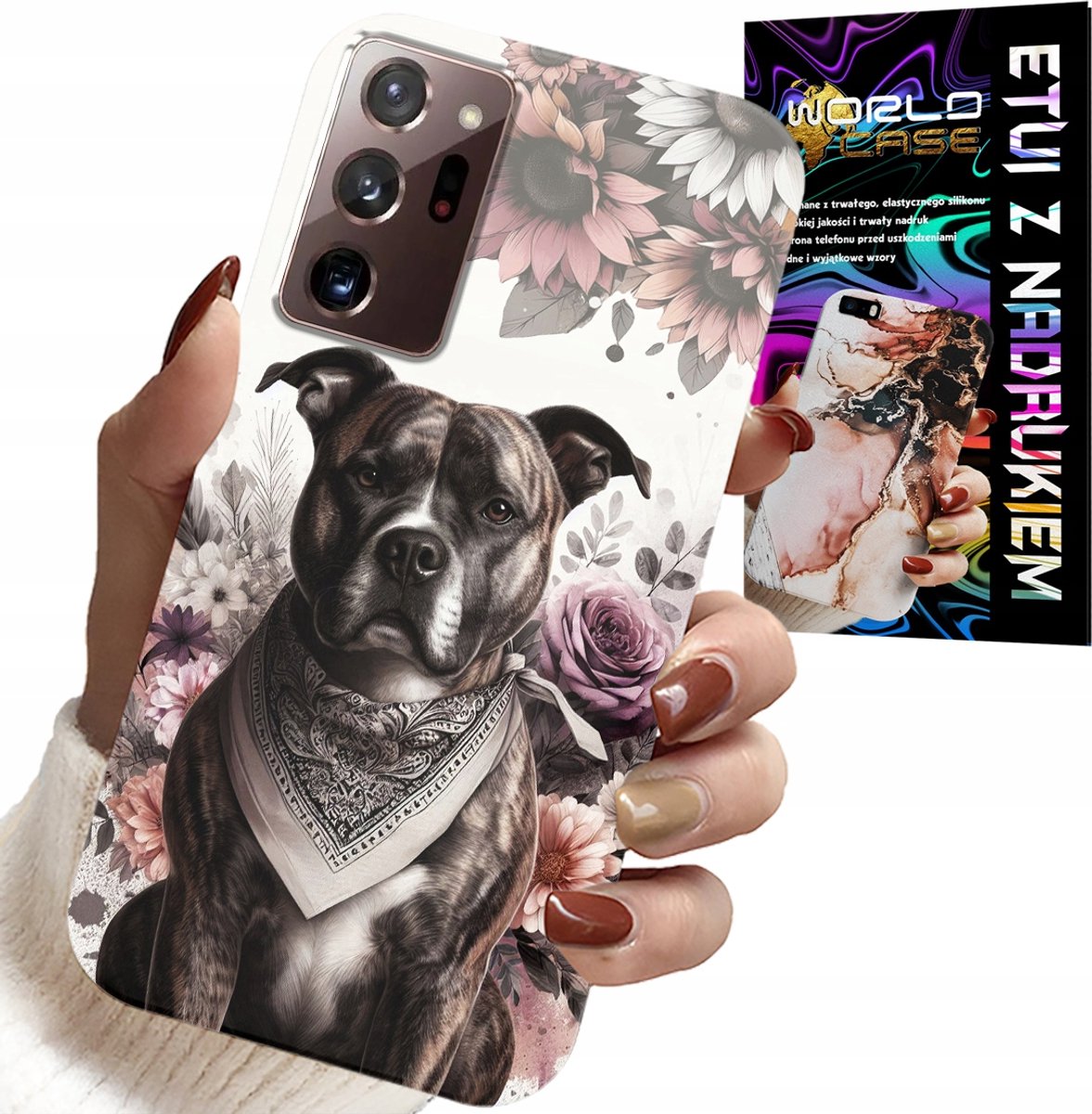 HOESJE VOOR SAMSUNG NOTE 20 ULTRA - ACHTERKANT MET PITBULL EN GEVAARLIJKE HONDEN