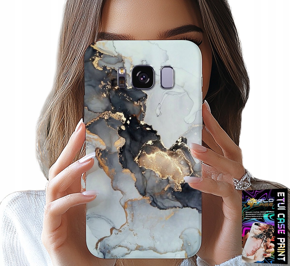 HOESJE VOOR SAMSUNG GALAXY S8 - ELEGANT MARMERMODIEUS EN VROUWELIJK PATROON