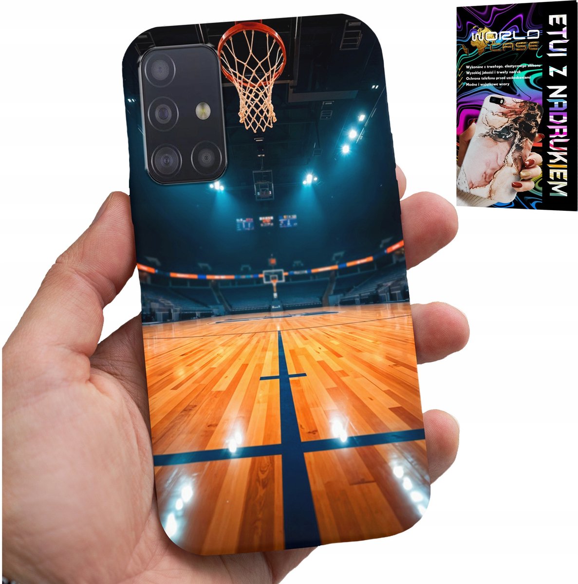 HOESJE VOOR SAMSUNG GALAXY M31S - NBA-BASKETBALVELD, BASKETBALVENTPATRONEN