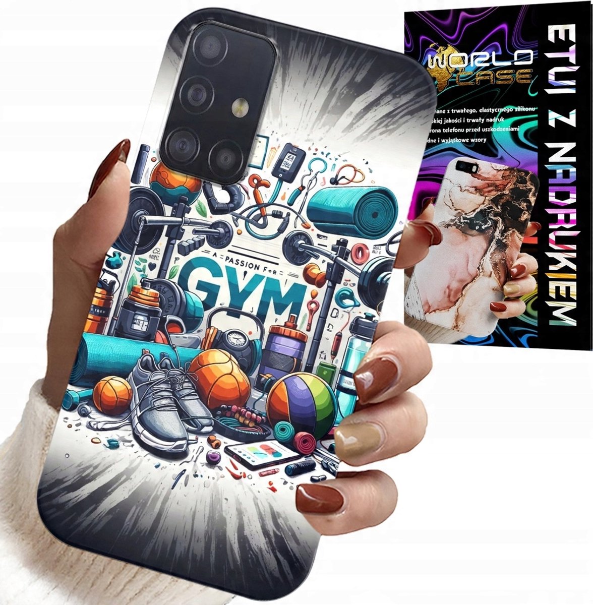 HOESJE VOOR SAMSUNG GALAXY A71 - SPORTHOESJE VOOR DE GYM + GLAS
