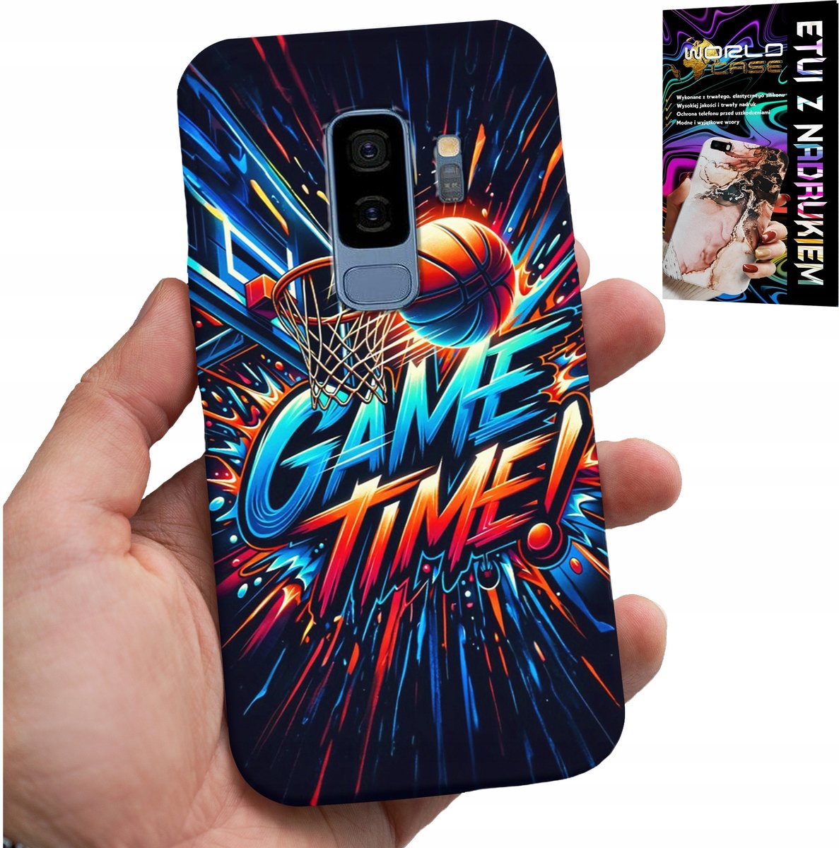 HOESJE VOOR SAMSUNG GALAXY S9 PLUS - BASKETBAL NBA FAN 23 GAME TIME, COVER