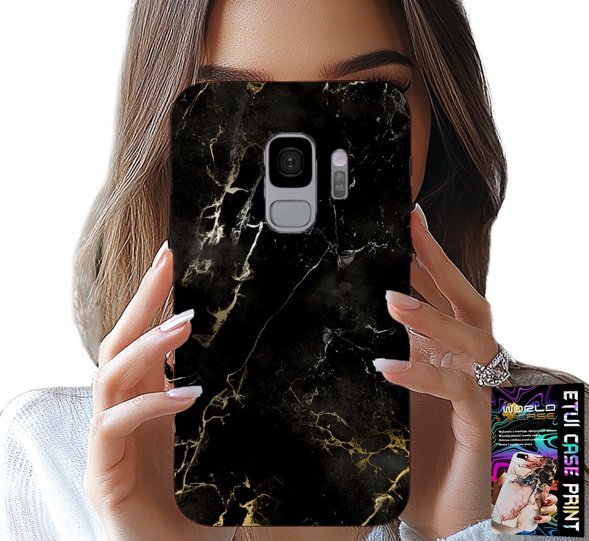 HOESJE VOOR SAMSUNG GALAXY S9 - HOESJE MET ELEGANT STEENPATROON