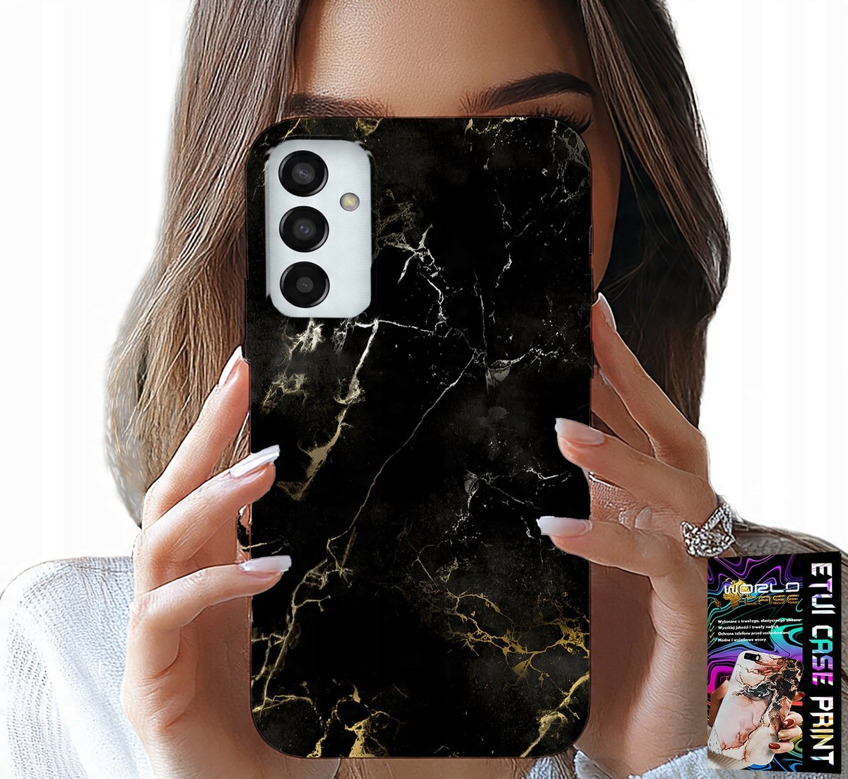 HOESJE VOOR SAMSUNG GALAXY M13 4G - ELEGANT STEENPATROON