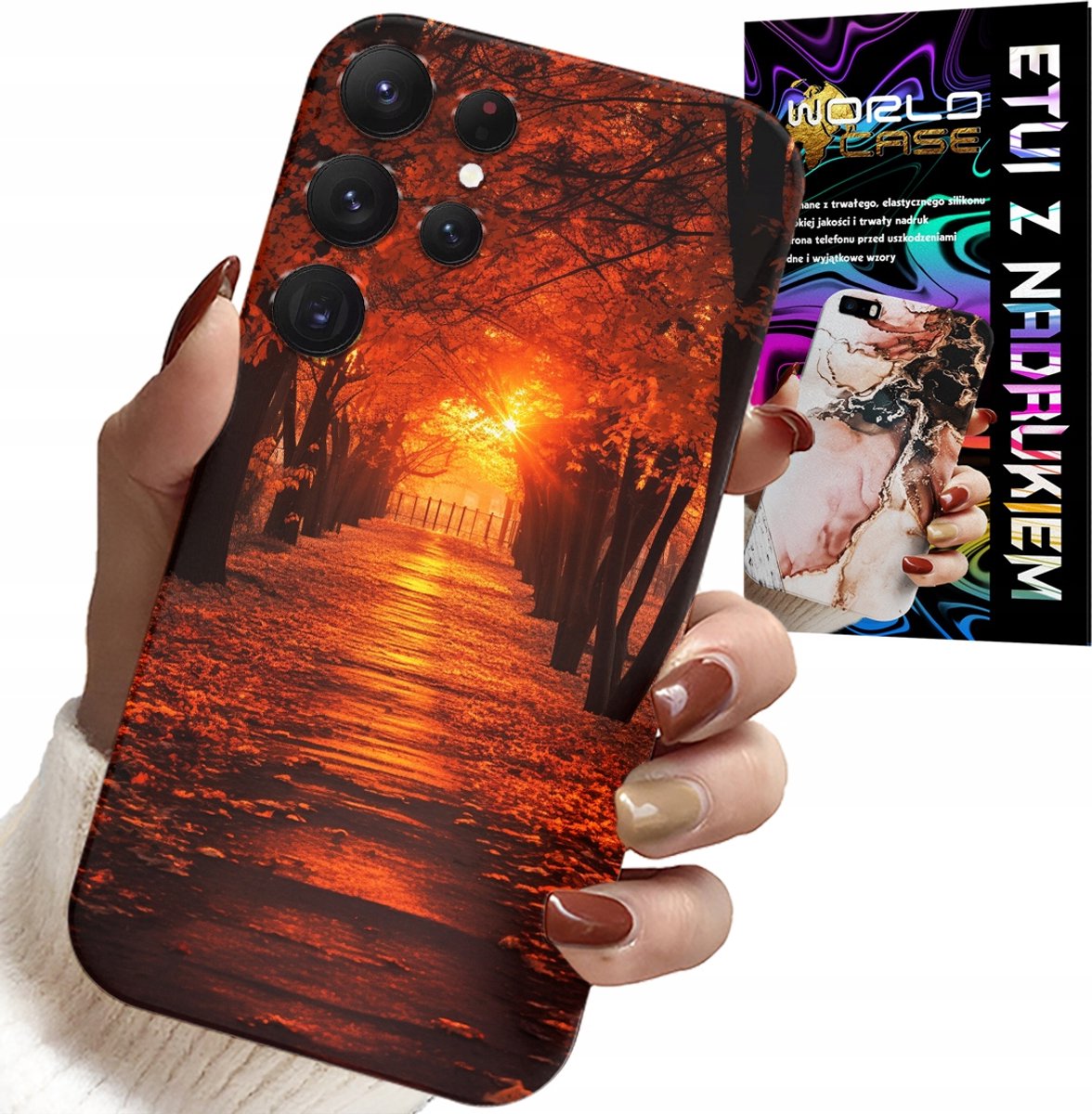 HOESJE VOOR SAMSUNG GALAXY S23 Ultra - PARK, HERFST, VALLENDE BLADEREN, ACHTERKANT
