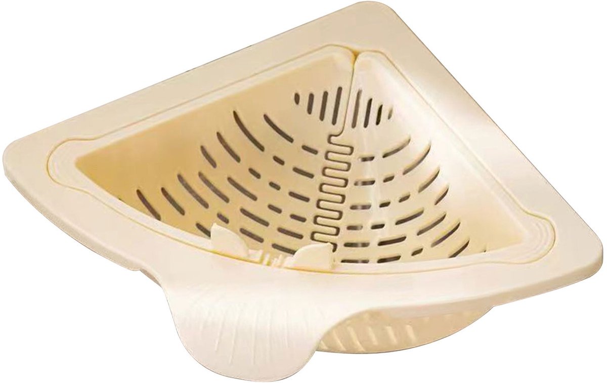 Driehoekig gootsteenfilter, keukenafvoerzeef, hoekorganizer Geschikt voor de gootsteen, magnetisch veiligheidsfilter Geschikt voor de vaatwasser, afvoer Geschikt voor huishoudelijk afvalwater