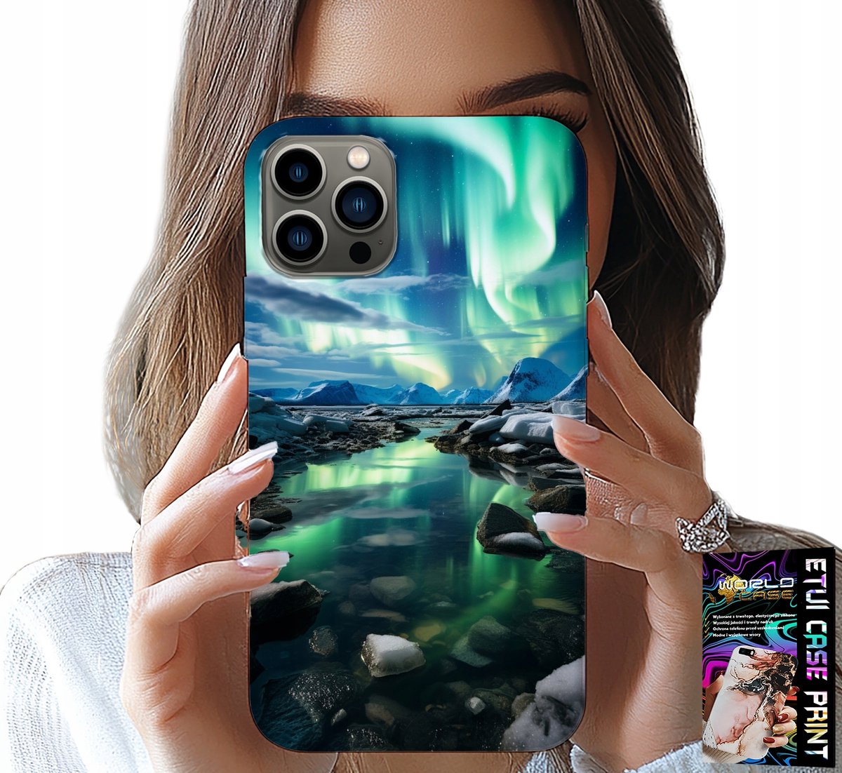 HOESJE VOOR IPHONE 11 PRO MAX - ALASKA AURORA BOLTERS STAWIK HOESJE + GLAS