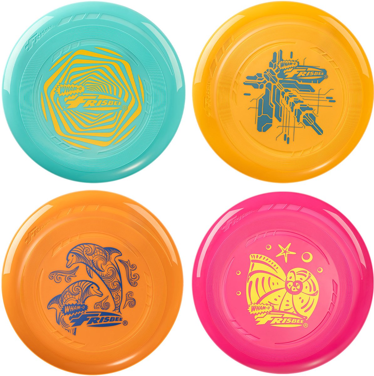 FRISBEE Go Lichte Kleurrijke Frisbee Set 22,86 cm - 70g - 4 stuks