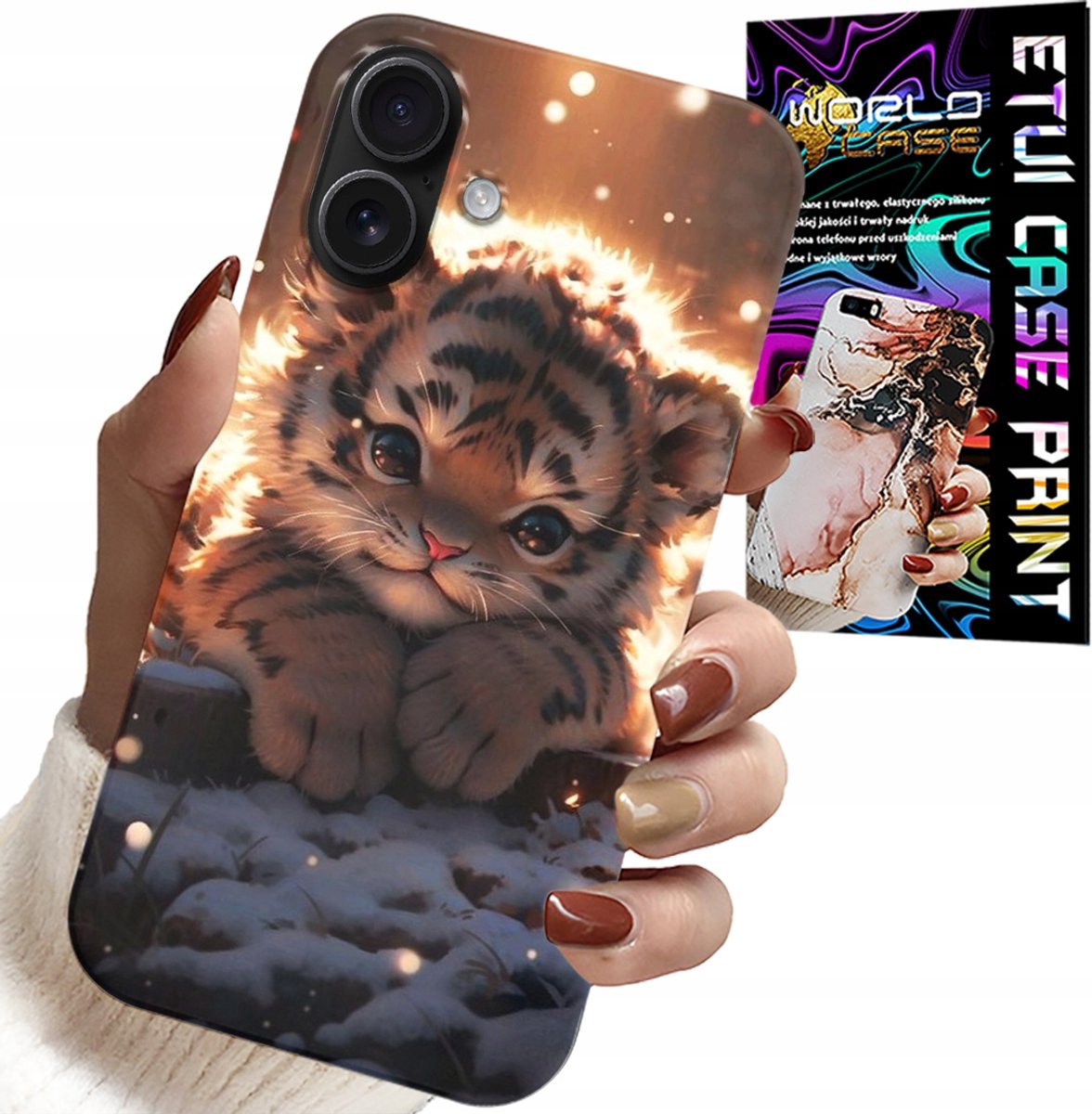 HOESJE VOOR IPHONE 16 PLUS - MET EEN LEUKE TIJGERPRINT