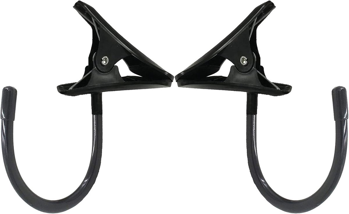 Hoofdtelefoon Houder - Koptelefoon Hanger - Bureau Organisatie - Verstelbare Clip - Tot 50mm Dikte - Zwart