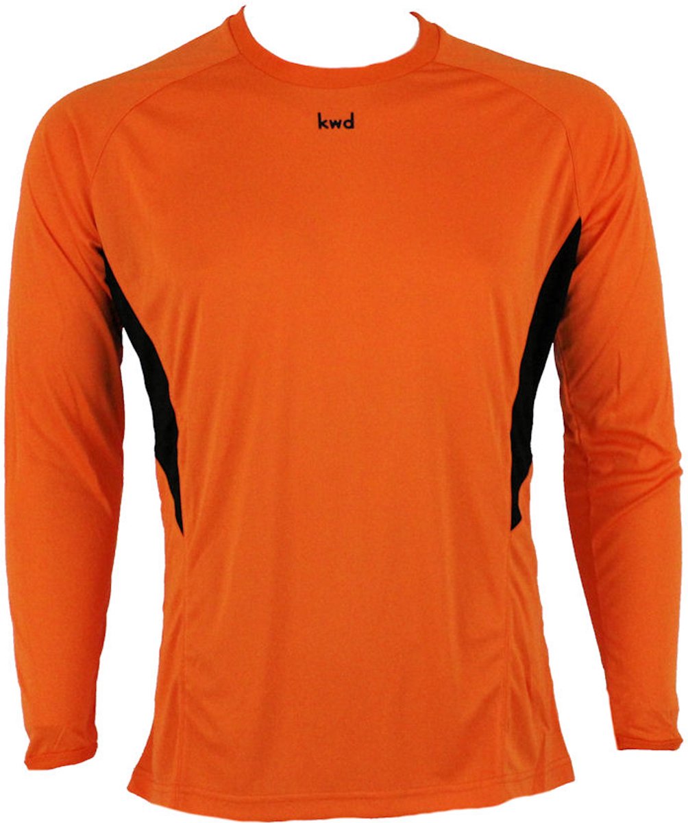 KWD - Sportshirt Bueno lm - Maat XL - Oranje/zwart